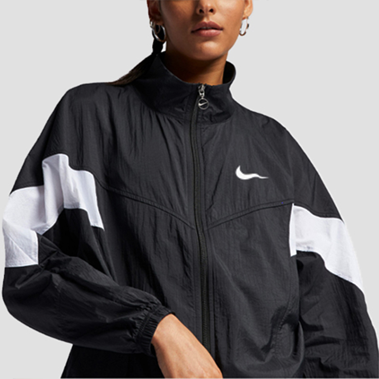 (Women) Nike Retro Track Jacket Black White拼接 CN6918-010 圖 5