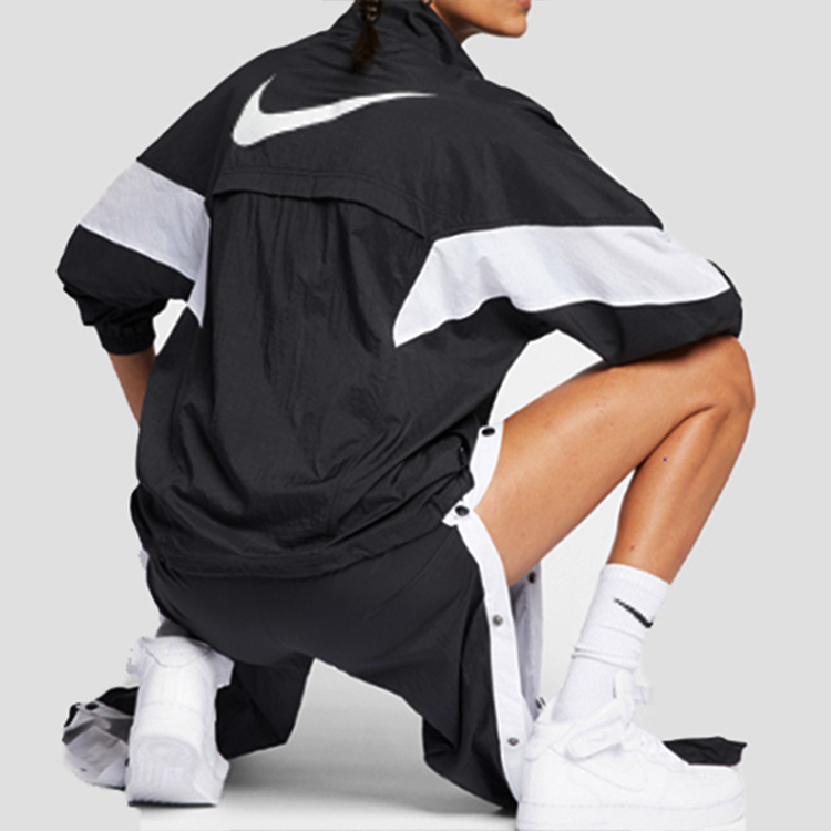 (Women) Nike Retro Track Jacket Black White拼接 CN6918-010 圖 6
