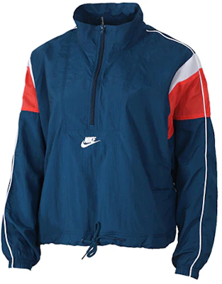 (Women) Nike Retro Windbreaker Jacket Valerian Blue Breathable Casual Style CJ2362-432 Buy (Women) Nike Retro Windbreaker Jacket Valerian Blue Breathable Casual Style CJ2362-432