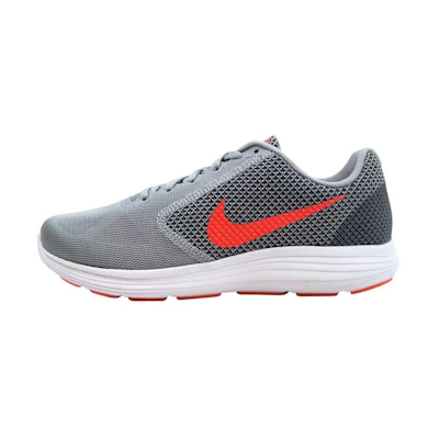 (W) Nike Revolution 3 'Wolf Grey Hyper Orange'