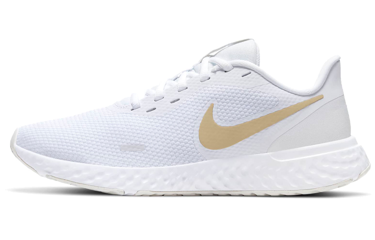 (Women) Nike Revolution 5 /Gold 'White' BQ3207-108