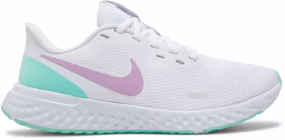 (Women) Nike Revolution 5 'White Green Glow Violet' BQ3207-111 (Women) Nike Revolution 5 'White Green Glow Violet' BQ3207-111