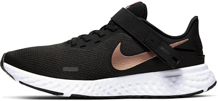 (Women) Nike Revolution 5 FlyEase 'Black Gold' BQ3212-003 (Women) Nike Revolution 5 FlyEase 'Black Gold' BQ3212-003