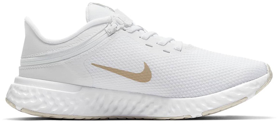 (W) Nike Revolution 5 FlyEase / Emas 'Putih' BQ3212-101 Order (W) Nike Revolution 5 FlyEase / Emas 'Putih' BQ3212-101