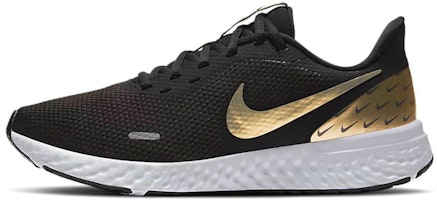 (Women) Nike Revolution 5 Premium 'Black Metallic Gold' CV0158-001 (Women) Nike Revolution 5 Premium 'Black Metallic Gold' CV0158-001