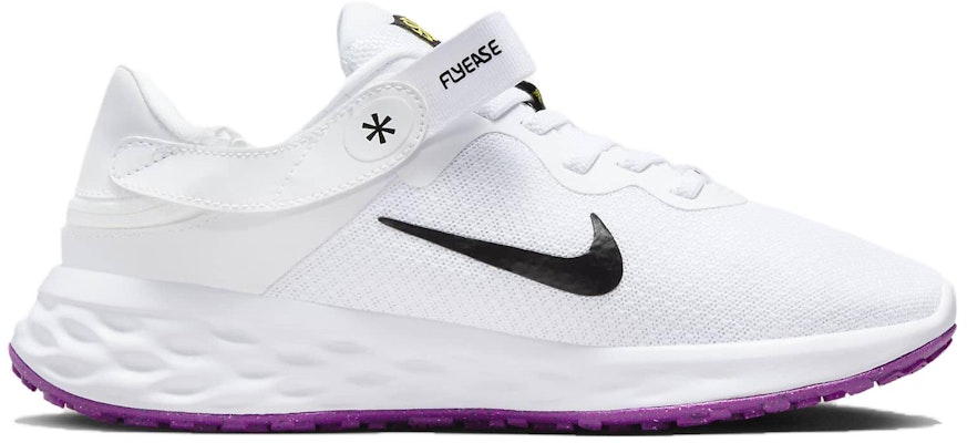 (W) Nike Revolution 6 FlyEase Next Nature 'Putih Hitam Ungu' DC8998-101 Order (W) Nike Revolution 6 FlyEase Next Nature 'Putih Hitam Ungu' DC8998-101