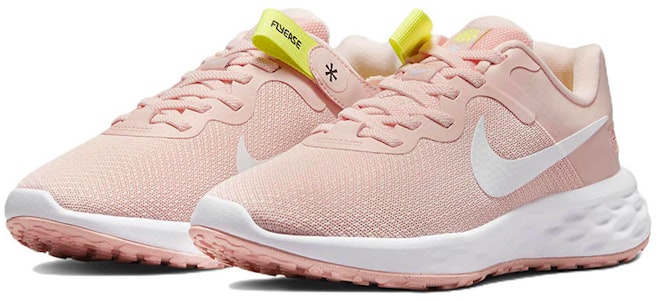 Nike REVOLUTION 6 FlyEase Next Nature 可回收材料 低幫 跑步鞋 女款 粉白色 Lookbook Nike REVOLUTION 6 FlyEase Next Nature 可回收材料 低幫 跑步鞋 女款 粉白色