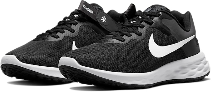 Nike REVOLUTION 6 FlyEase Next Nature 低筒 跑步鞋 女款 黑白 Lookbook Nike REVOLUTION 6 FlyEase Next Nature 低筒 跑步鞋 女款 黑白