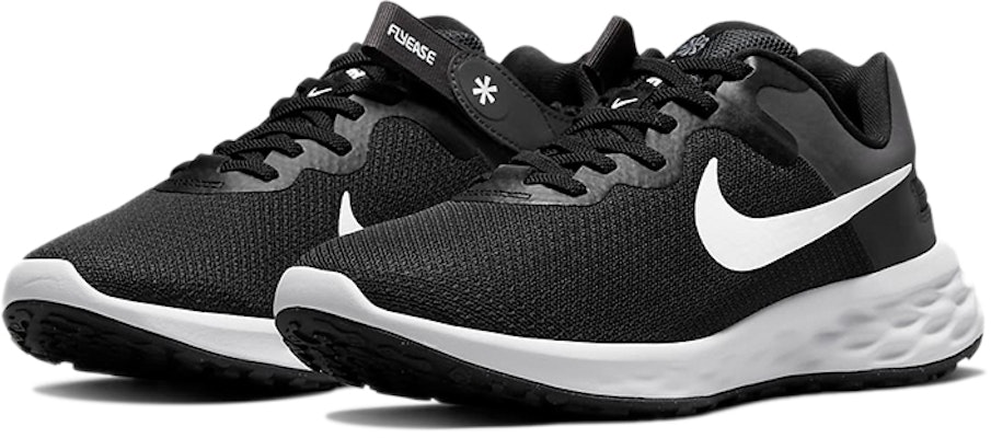 (W) Nike Revolution 6 FlyEase Next Nature 'Hitam Putih' DC8997-003 Lookbook (W) Nike Revolution 6 FlyEase Next Nature 'Hitam Putih' DC8997-003