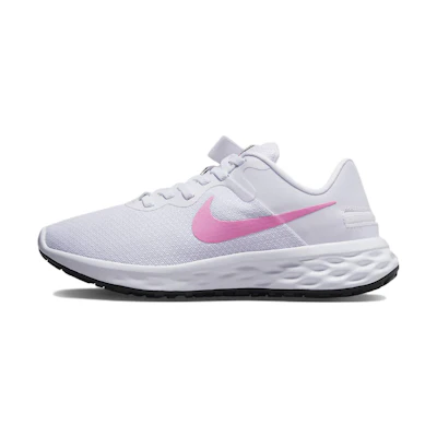 (W) Nike Revolution 6 FlyEase Next Nature 'White Pink Spell'