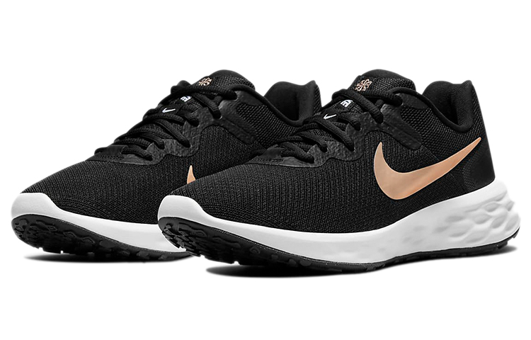 Lookbook Nike REVOLUTION 6 Next Nature 減震防滑耐磨 低筒 跑步鞋 女款 黑白