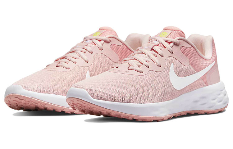 Lookbook Nike REVOLUTION 6 Next Nature 可回收材料 低筒 跑步鞋 女款 粉白