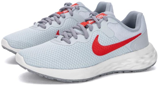 (W) Nike Revolution 6 Next Nature 'Platino Puro y Rojo Carmesí Claro' DC3729-010 Lookbook (W) Nike Revolution 6 Next Nature 'Platino Puro y Rojo Carmesí Claro' DC3729-010