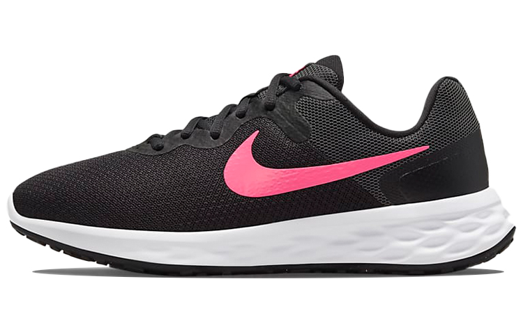 Buy 耐吉 Revolution 6 Next Nature 舒適透氣 低幫休閒跑步鞋 女款 黑粉 可回收材料