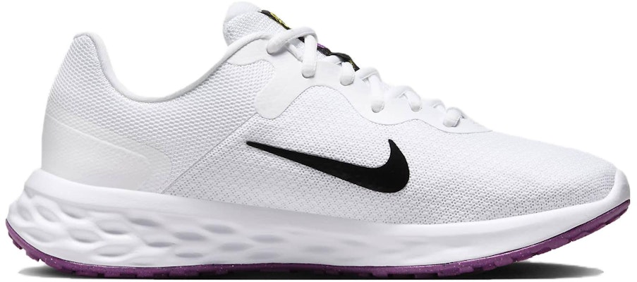 (W) Nike Revolution 6 Lebar 'Putih Ungu Cerah' DC9001-106 Order (W) Nike Revolution 6 Lebar 'Putih Ungu Cerah' DC9001-106