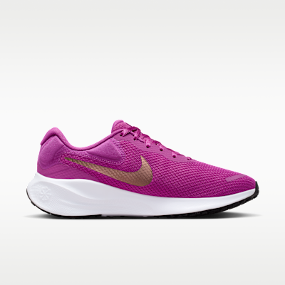 Lookbook (W) Nike Revolution 7 Hot Fuchsia/Putih/Hitam/Metallic Red Bronze FB2208-501