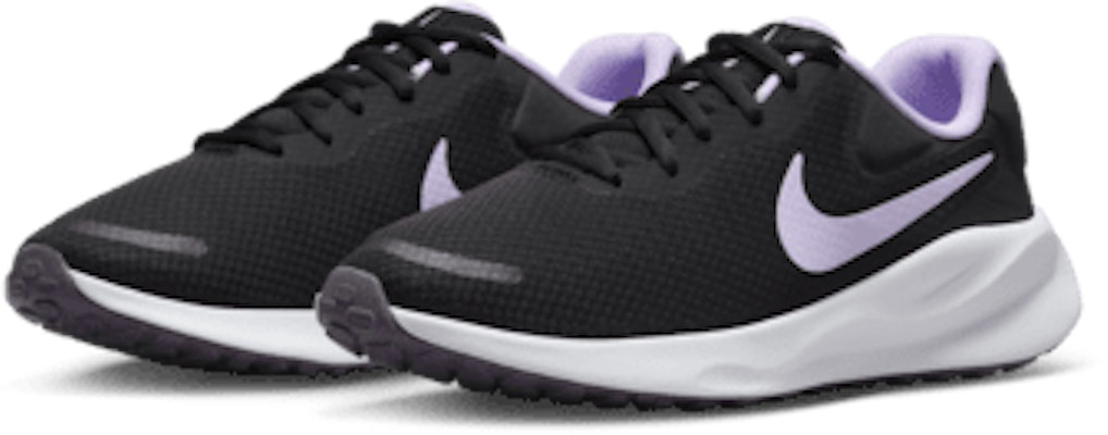 (Women) Nike Revolution 7 Running Shoes Black/White/Daybreak/Lilac Bloom FB2208-009 Details for (Women) Nike Revolution 7 Running Shoes Black/White/Daybreak/Lilac Bloom FB2208-009