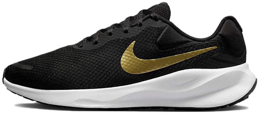 (Women) Nike Revolution 7 Wide 'Black Metallic Gold' FZ6829-002 Buy (Women) Nike Revolution 7 Wide 'Black Metallic Gold' FZ6829-002