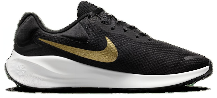 (W) Nike Revolution 7 Wide 'Negro Oro Metálico' FZ6829-002 Order (W) Nike Revolution 7 Wide 'Negro Oro Metálico' FZ6829-002