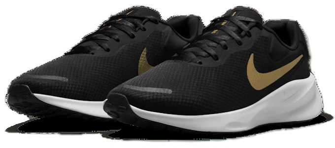 Nike REVOLUTION 7 減震耐磨 低幫 跑步鞋 女款 黑金色 Lookbook Nike REVOLUTION 7 減震耐磨 低幫 跑步鞋 女款 黑金色