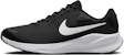 (W) Nike Revolution 7 Wide 'Hitam Putih' FZ6829-001