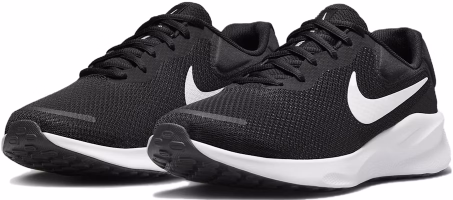 (Women) Nike Revolution 7 Wide 'Black White' FZ6829-001 Lookbook (Women) Nike Revolution 7 Wide 'Black White' FZ6829-001