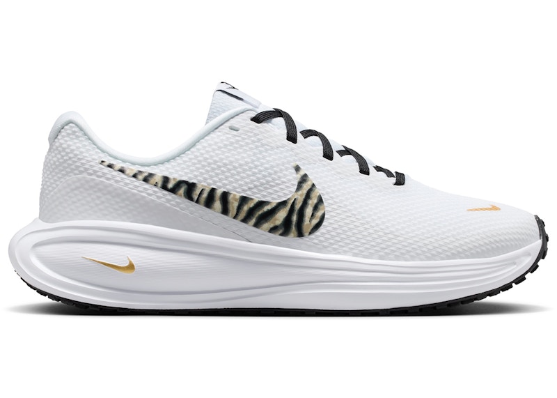 (Women) Nike Revolution 8 White Gold Coconut Milk Black IQ0375-126