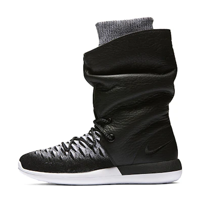 (W) Nike Roshe 2 Flyknit Hi 'Black White'