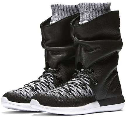 (Women) Nike Roshe 2 Flyknit Hi 'Black White' 861708-002 Order (Women) Nike Roshe 2 Flyknit Hi 'Black White' 861708-002