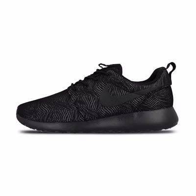 (W) Nike Roshe One Moire Low-Top Black