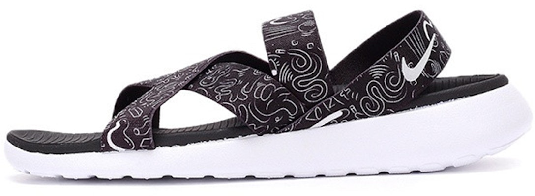 (Women) Nike Roshe One Sandal Print 'Black White' 832644-011 Buy (Women) Nike Roshe One Sandal Print 'Black White' 832644-011