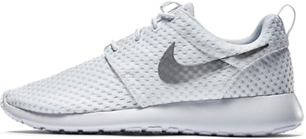 (Women) Nike Rosherun BR 'White Metallic' 724850-100 (Women) Nike Rosherun BR 'White Metallic' 724850-100