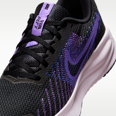 Cheap (W) Nike Run Defy Hitam/Ungu Cerah/Safir/Hitam HM9593-006