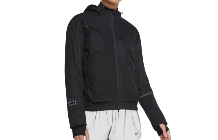 (Women) Nike Run Division Black Running Jacket with Hoodie CZ1531-010