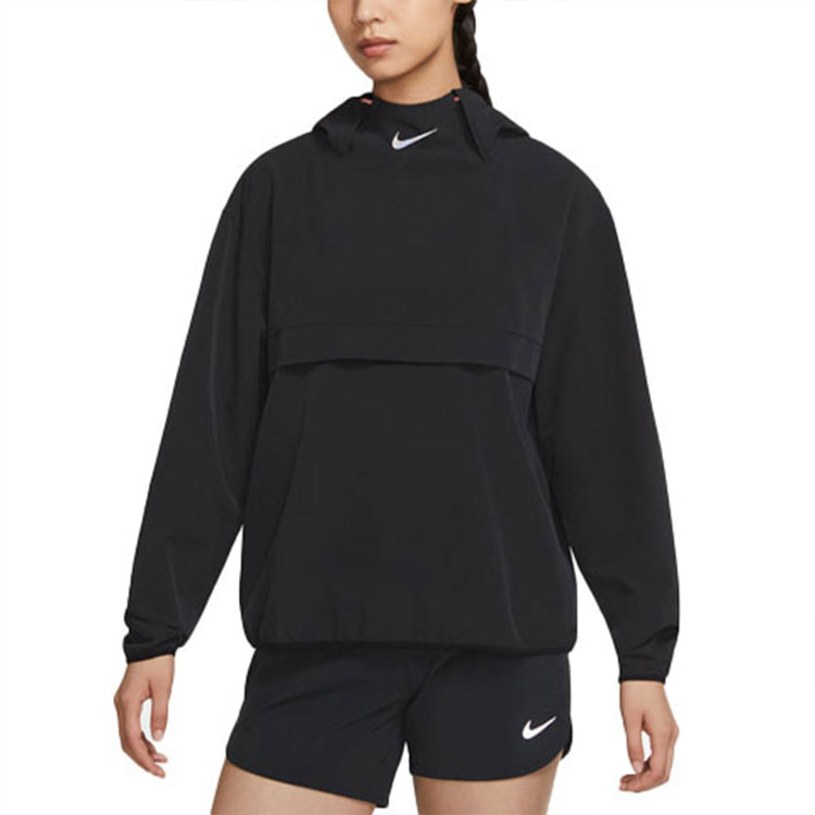 (Women) Nike Run Division Reflective Logo Packable Breathable Running Hoodie Jacket Black Women DD5394-010 圖 5