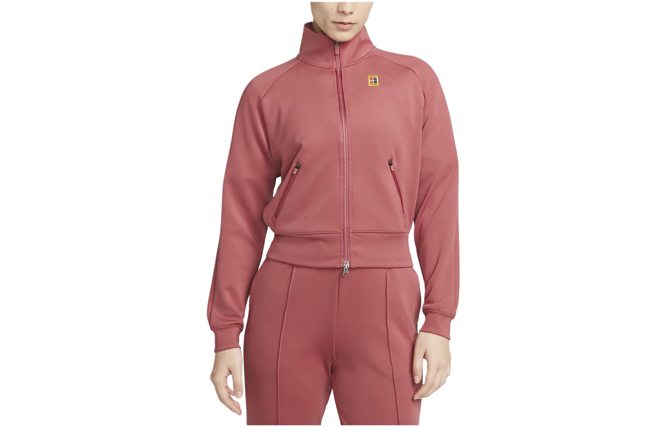 (Women) Nike Rust-Colored Solid Zip-Up Short Jacket CV4702-691