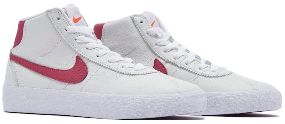 (Women) Nike Bruin High SB 'White Sweet Beet' DR0127-161 Lookbook (Women) Nike Bruin High SB 'White Sweet Beet' DR0127-161