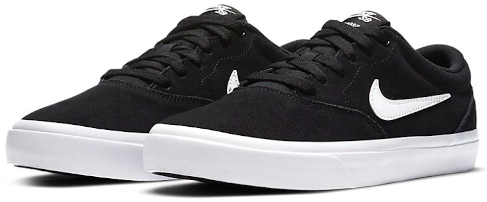 Nike SB Charge 絨面 低筒滑板鞋 女款 黑白 Lookbook Nike SB Charge 絨面 低筒滑板鞋 女款 黑白