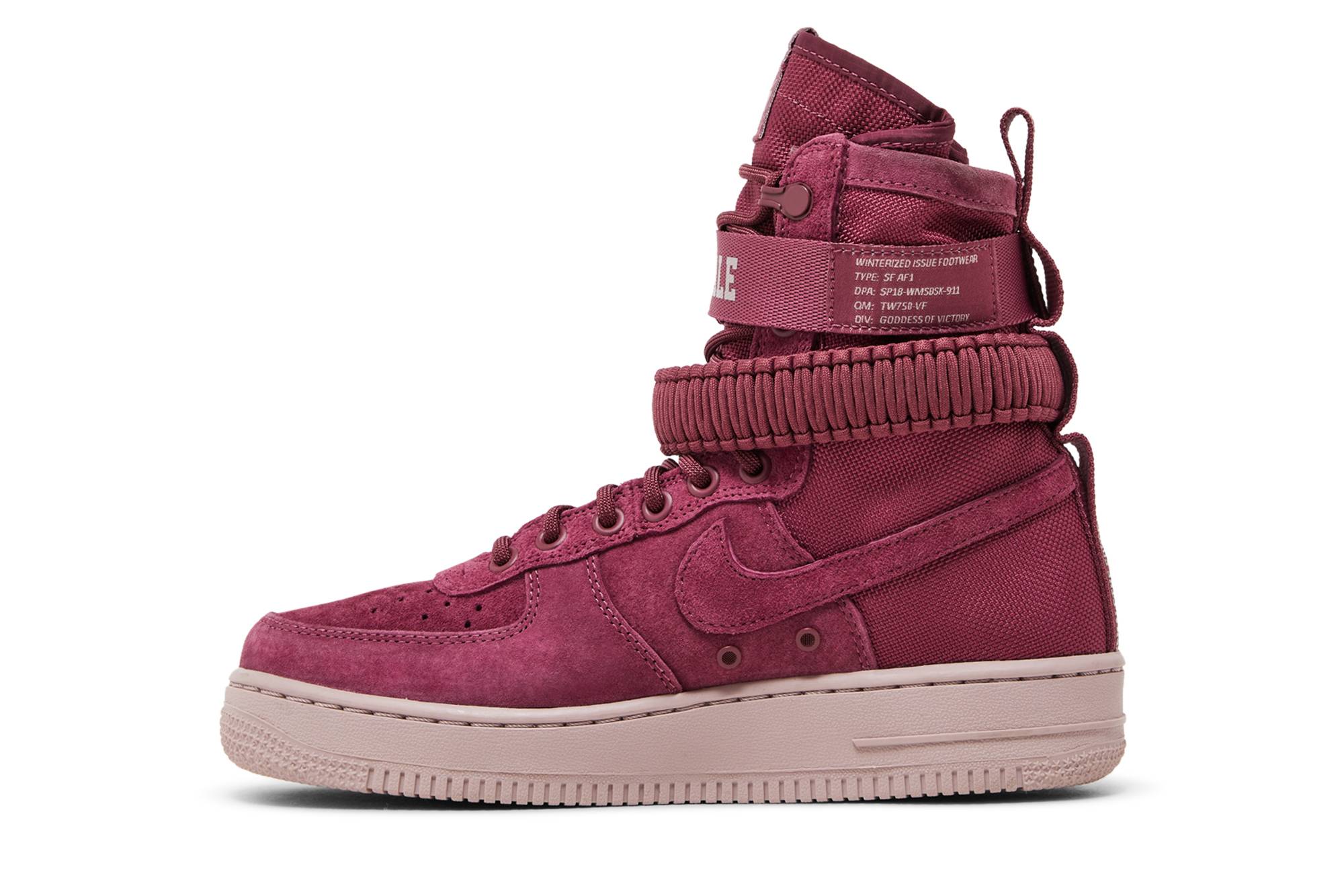Lookbook (Wanita) Nike SF Air Force 1 High Force Wanita Vintage Wine AJ1700-600