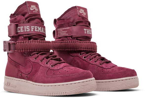 (W) 나이키 SF 에어포스 1 하이 "포스 이즈 피메일" 빈티지 와인 🍷 AJ1700-600 Cheap (W) 나이키 SF 에어포스 1 하이 "포스 이즈 피메일" 빈티지 와인 🍷 AJ1700-600