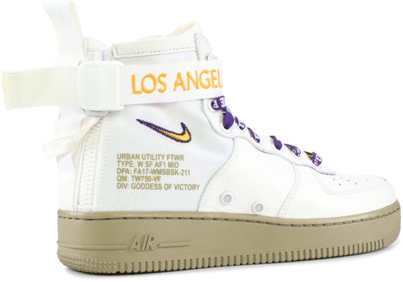 (Wanita) Nike SF Air Force 1 Mid 'Los Angeles' AA3966-100 Lookbook (Wanita) Nike SF Air Force 1 Mid 'Los Angeles' AA3966-100