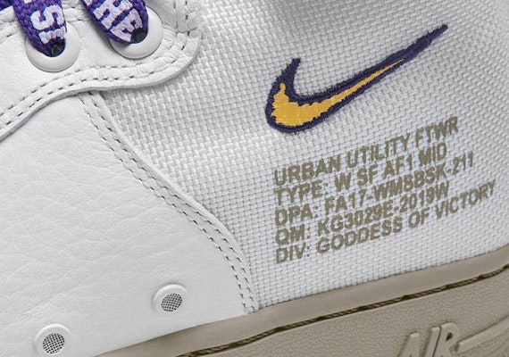 (Wanita) Nike SF Air Force 1 Mid 'Los Angeles' AA3966-100 2