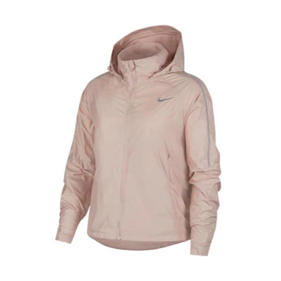 (Women) Nike Shield Logo Print Solid Color Running Jacket Women’s Pink CU3386-601