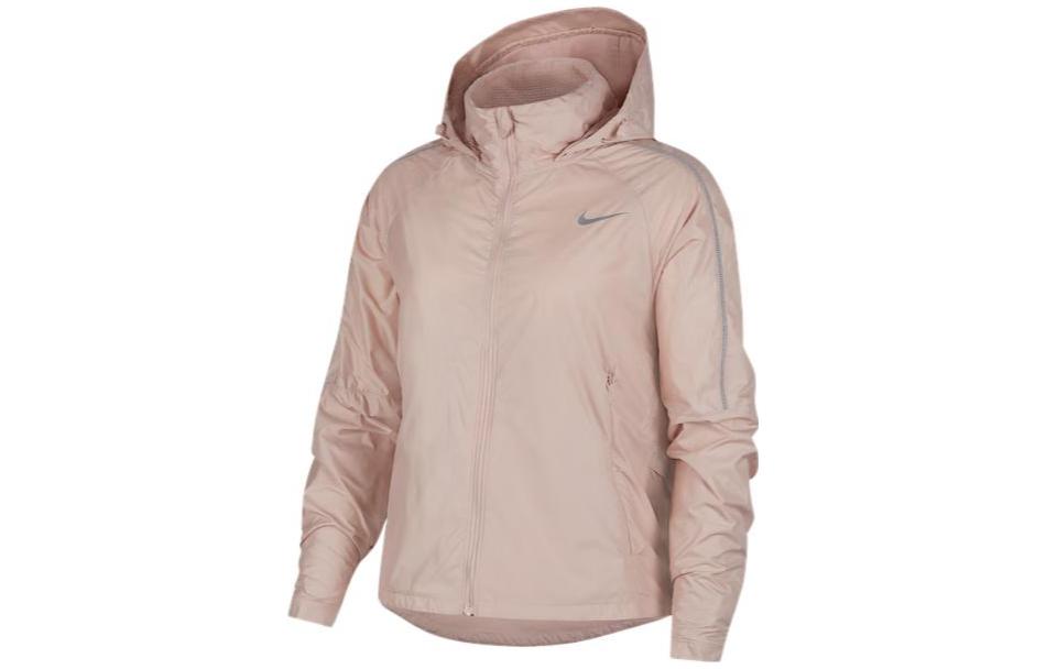 (Women) Nike Shield Logo Print Solid Color Running Jacket Women’s Pink CU3386-601 圖 2
