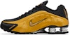 (W) Nike Shox R4 'Hitam Emas Metalik' AR3565-005