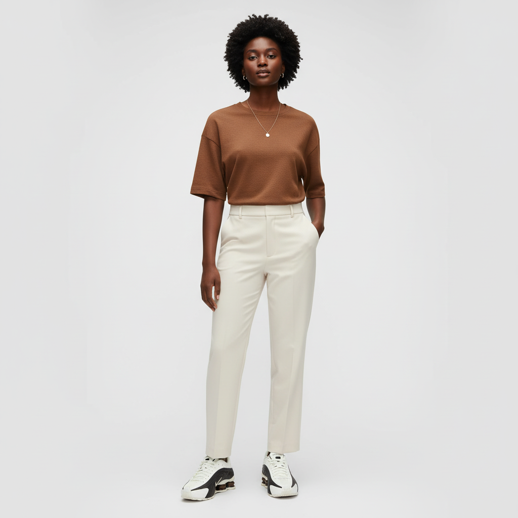 Lookbook (W) Nike Shox R4 ''Sail Fauna Brown'' Lelaki Kasual Sneakers AR3565-104