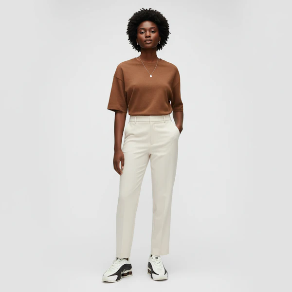 (W) Nike Shox R4 ''Sail Fauna Brown'' Lelaki Kasual Sneakers AR3565-104 Lookbook (W) Nike Shox R4 ''Sail Fauna Brown'' Lelaki Kasual Sneakers AR3565-104