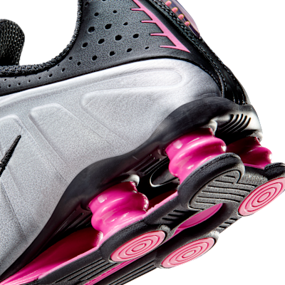 Cheap (W) ナイキ ショックス R4 ブラック/ピンクサイクル/メタリックシルバー AR3565-012