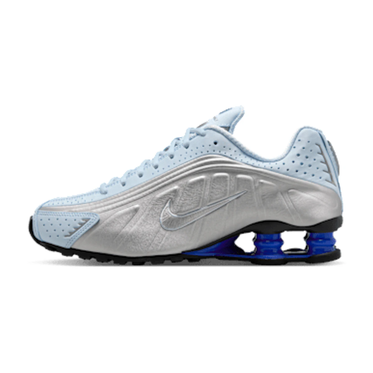 Buy (Women) Nike Shox R4 Blue Tint/Racer Blue/Metallic Silver/Metallic ...