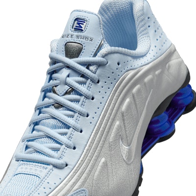 (W) 耐克Shox R4 蓝色薄荷/竞速蓝/金属银 AR3565-402 Sizing (W) 耐克Shox R4 蓝色薄荷/竞速蓝/金属银 AR3565-402